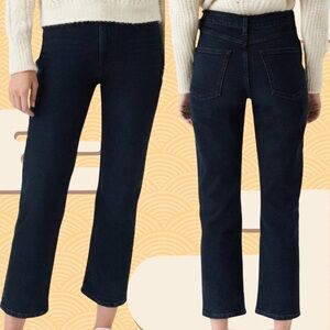 NWT IRO ‘Deen’ Straight Leg Cropped Jeans in “Blue / Black” Wash Size 24